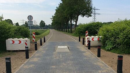 Voorbeeld van een landbouwsluis.